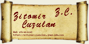Žitomir Ćuzulan vizit kartica